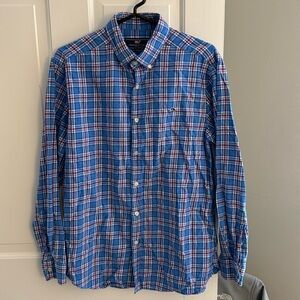 Vinyard Vines Flannel Plaid button down shirt size Medium